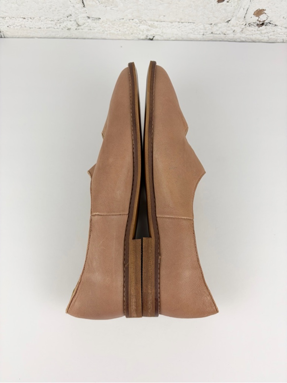 Anthropologie Sasha Pink Leather Cutout Do’orsay Mary Jane Ballet Flats 39 - Picture 12 of 12